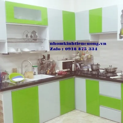 Tủ Bếp Nhôm Kính Cao Cấp