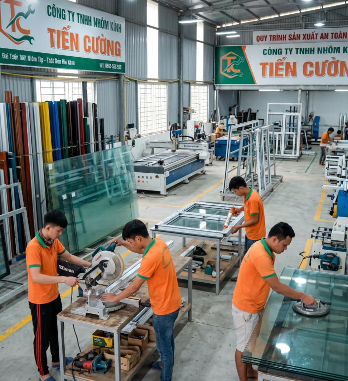 Đồng hành cùng Nhôm Kính Tiến Cường