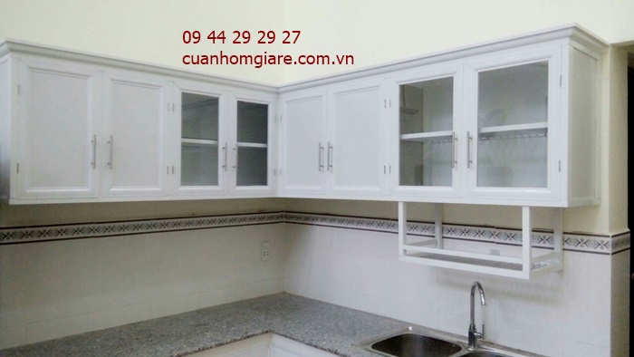 Tủ bếp nhôm kính Tân Bình 2