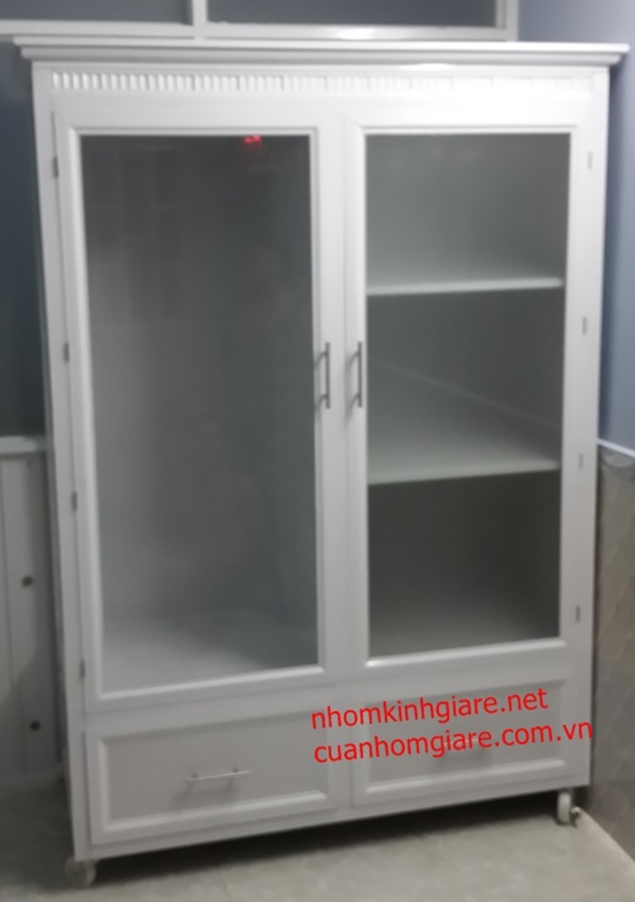 Thi công tủ quần áo nhôm kính cho khu tập thể Quận Bình Tân