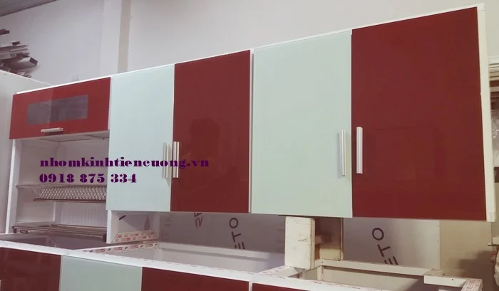 Tủ bếp nhôm kính nhỏ 3