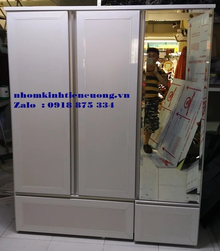 Những mẫu tủ quần áo bằng nhôm kính đẹp 2
