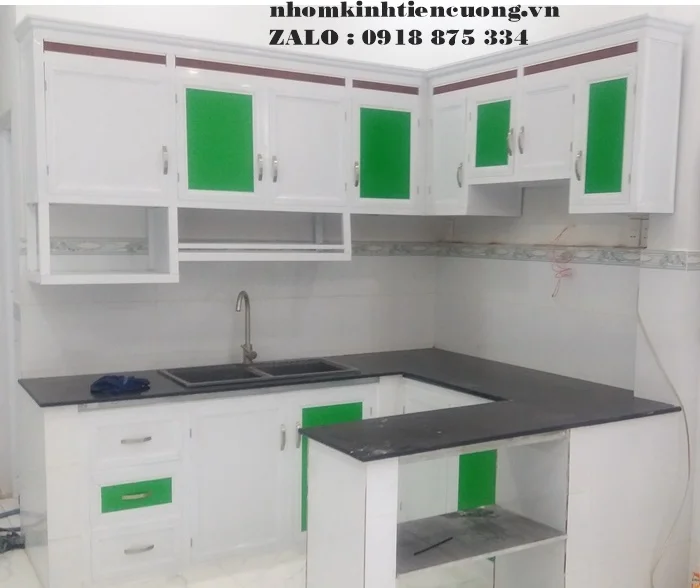 Báo giá tủ bếp nhôm kính giá rẻ 