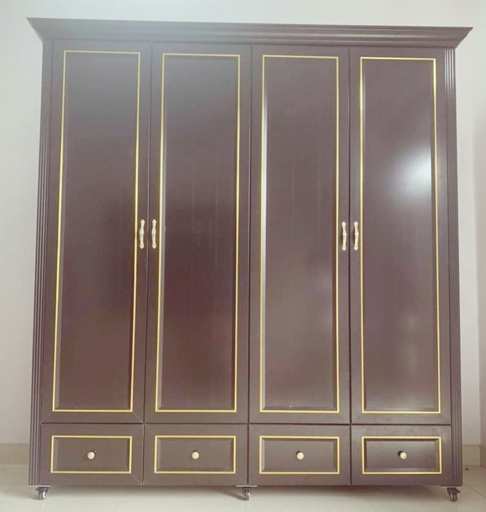 Tủ nhôm kính đựng quần áo giá rẻ 1