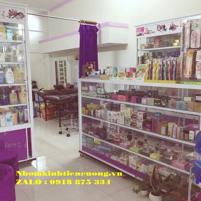 Tủ quầy bán hàng nhôm kính 2