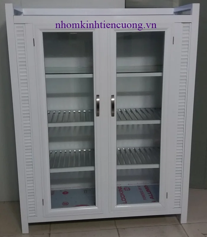 Tủ chén nhôm kín giá rẻ tphcm 3 