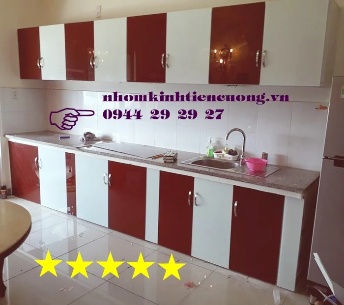 Tủ bếp nhôm kính đẹp TP Hồ Chí Minh 3