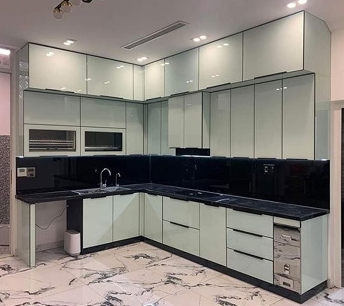 Hình ảnh tủ bếp nhôm kính đẹp 3
