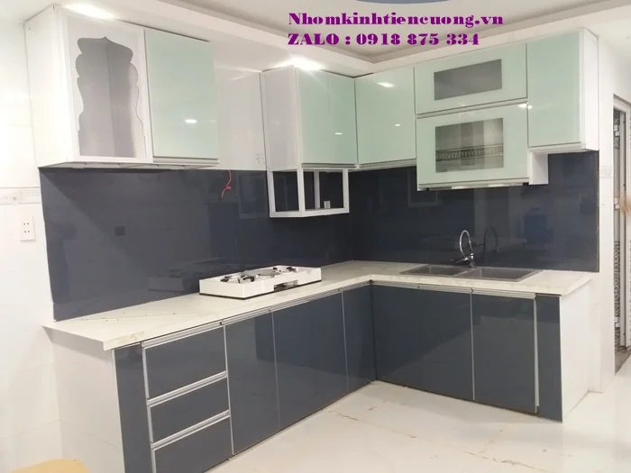 Báo giá tủ bếp nhôm kính giá rẻ 3