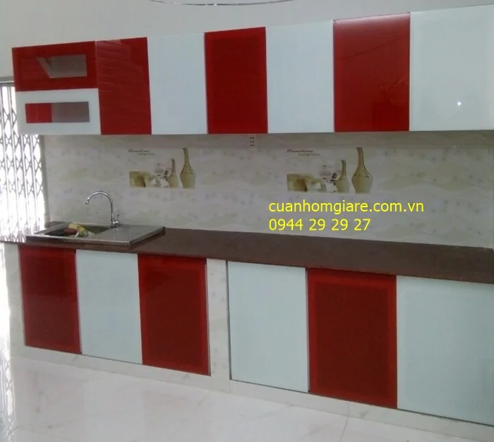 Tủ bếp nhôm treo tường 5